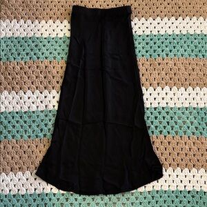 H&M Black Viscose Long Maxi Skirt Womans sz XS